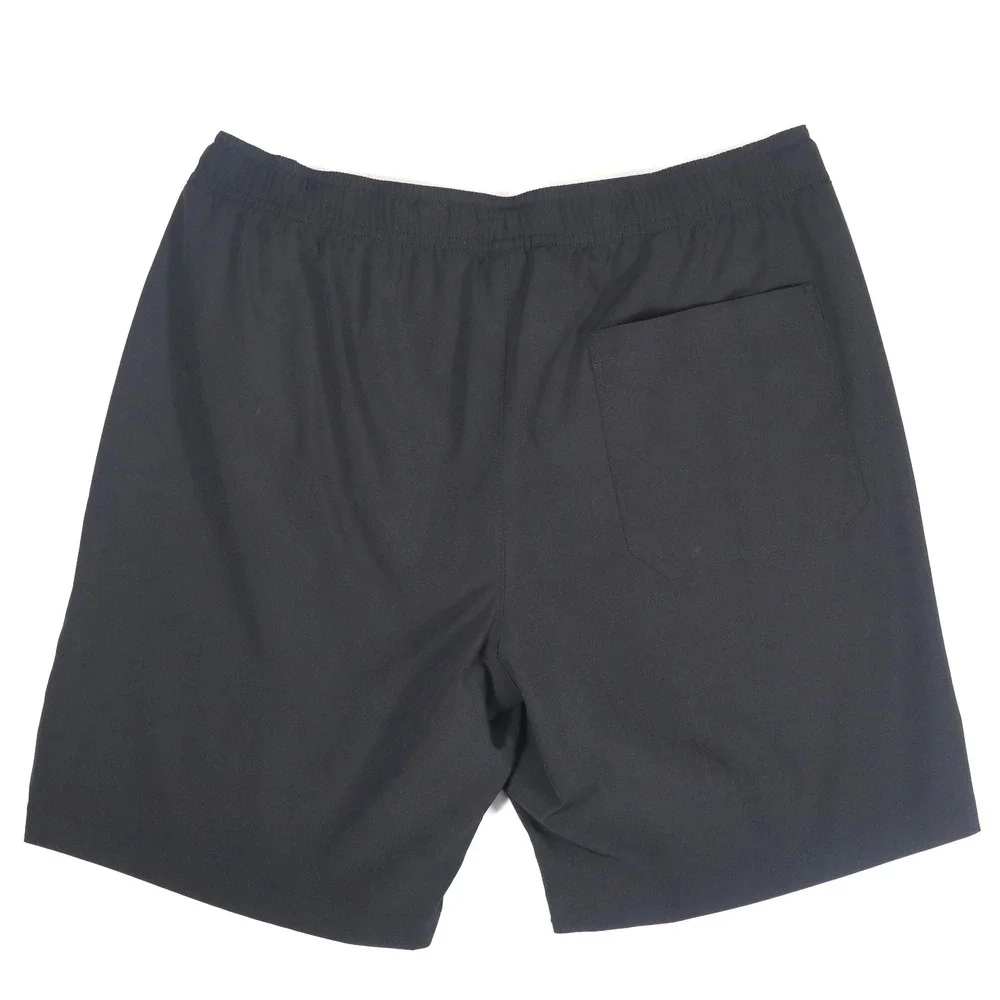 Hurley Athletic Shorts Mens Small Black Iridescent Logo Lined Active Gym Beach